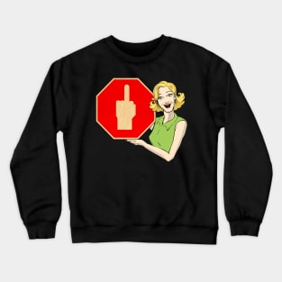 Middle finger sign Crewneck Sweatshirt